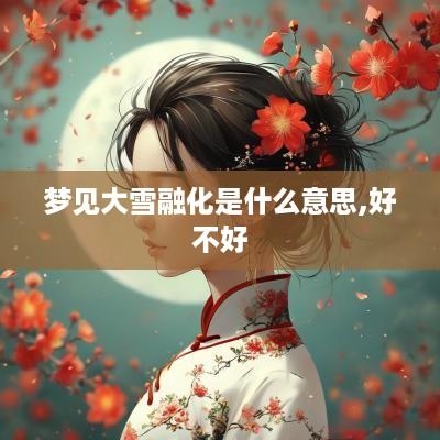 梦见大雪融化是什么意思,好不好