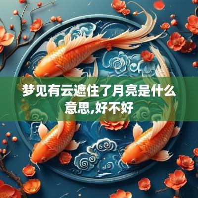 梦见有云遮住了月亮是什么意思,好不好