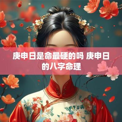 庚申日是命最硬的吗 庚申日的八字命理