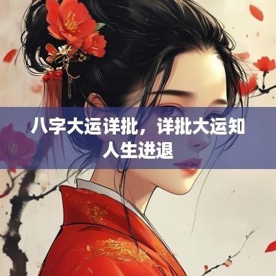 八字大运详批，详批大运知人生进退