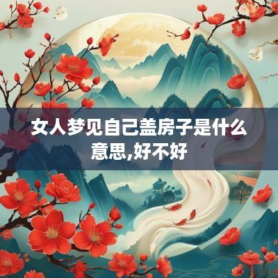 女人梦见自己盖房子是什么意思,好不好