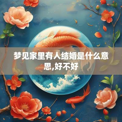 梦见家里有人结婚是什么意思,好不好