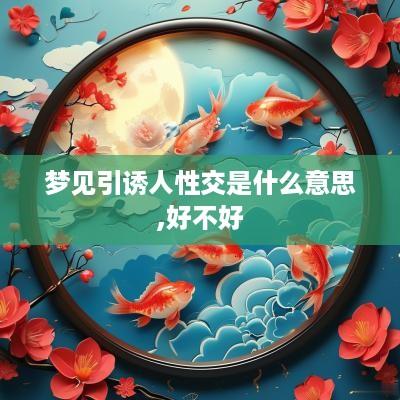 梦见引诱人性交是什么意思,好不好