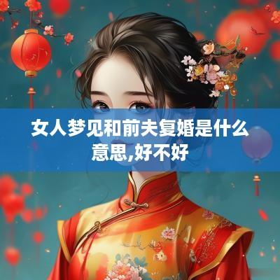 女人梦见和前夫复婚是什么意思,好不好