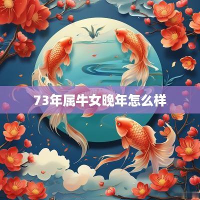 73年属牛女晚年怎么样