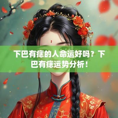 下巴有痣的人命运好吗？下巴有痣运势分析！