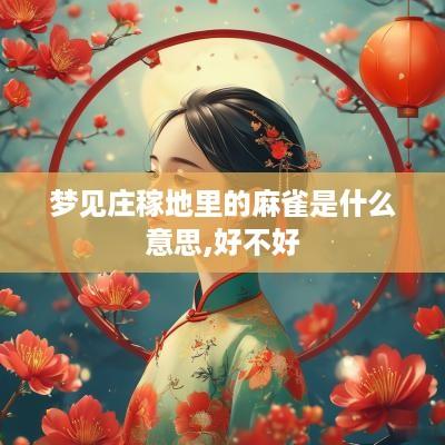梦见庄稼地里的麻雀是什么意思,好不好