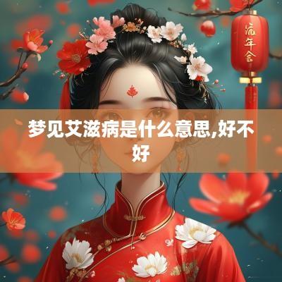 梦见艾滋病是什么意思,好不好