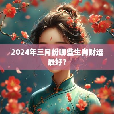 2025年三月份哪些生肖财运最好？
