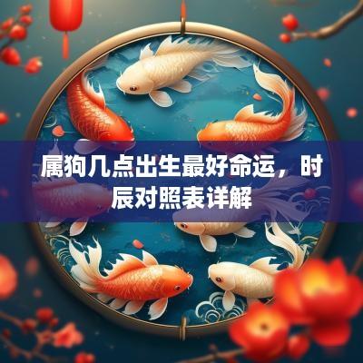 属狗几点出生最好命运，时辰对照表详解