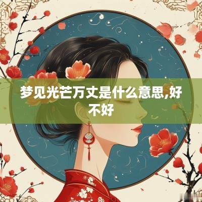 梦见光芒万丈是什么意思,好不好