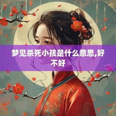 梦见杀死小孩是什么意思,好不好