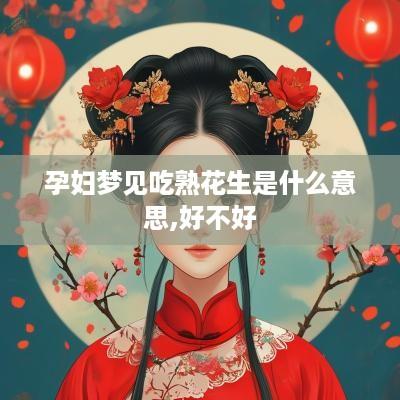 孕妇梦见吃熟花生是什么意思,好不好