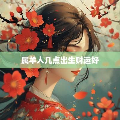 属羊人几点出生财运好