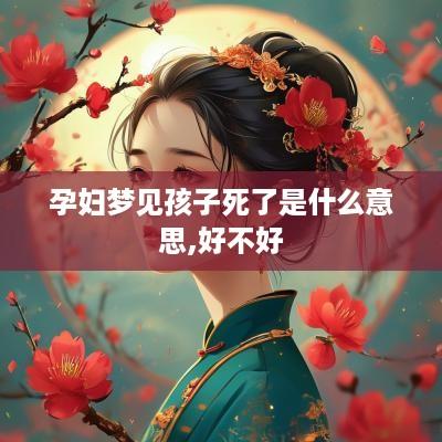 孕妇梦见孩子死了是什么意思,好不好