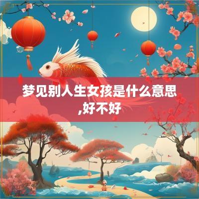 梦见别人生女孩是什么意思,好不好