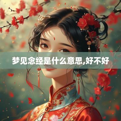 梦见念经是什么意思,好不好