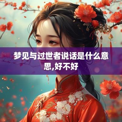 梦见与过世者说话是什么意思,好不好