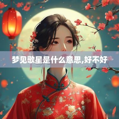 梦见歌星是什么意思,好不好
