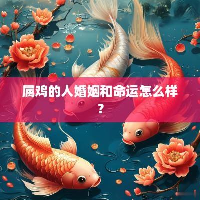 属鸡的人婚姻和命运怎么样？