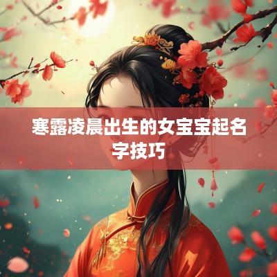 寒露凌晨出生的女宝宝起名字技巧