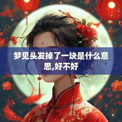 梦见头发掉了一块是什么意思,好不好