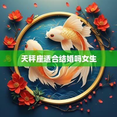 天秤座适合结婚吗女生