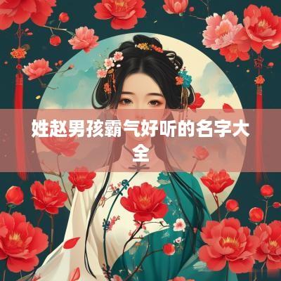 姓赵男孩霸气好听的名字大全