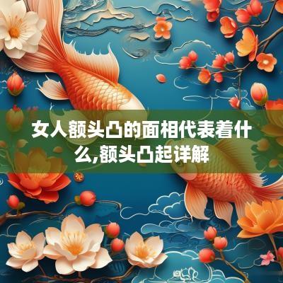 女人额头凸的面相代表着什么,额头凸起详解