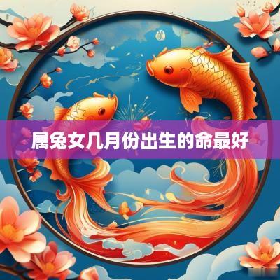 属兔女几月份出生的命最好