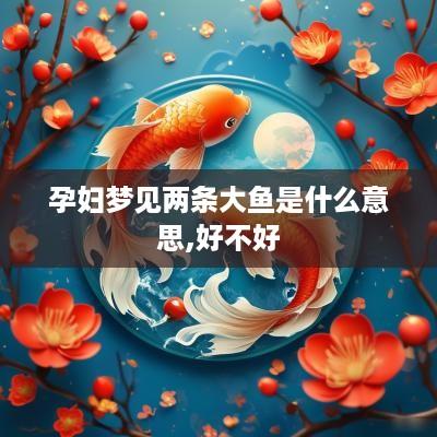 孕妇梦见两条大鱼是什么意思,好不好