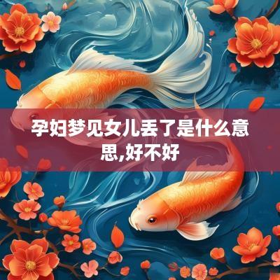 孕妇梦见女儿丢了是什么意思,好不好