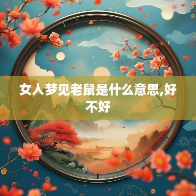 女人梦见老鼠是什么意思,好不好