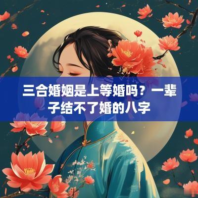 三合婚姻是上等婚吗？一辈子结不了婚的八字
