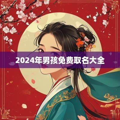 2025年男孩免费取名大全