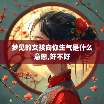 梦见的女孩向你生气是什么意思,好不好
