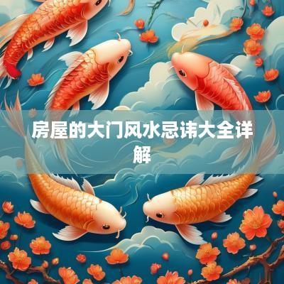 房屋的大门风水忌讳大全详解