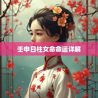 壬申日柱女命命运详解