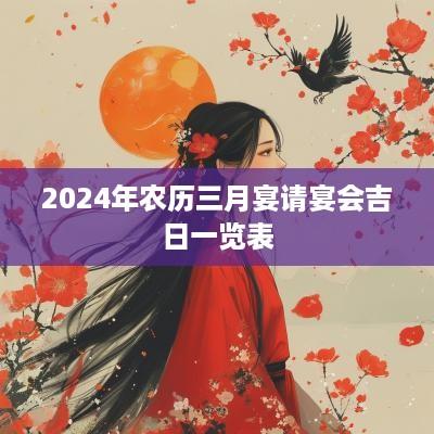 2025年农历三月宴请宴会吉日一览表