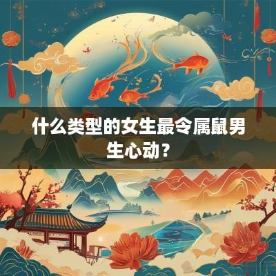 什么类型的女生最令属鼠男生心动？