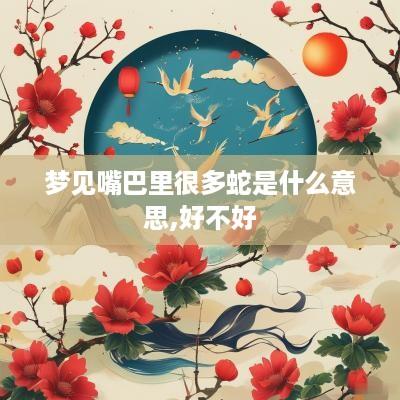 梦见嘴巴里很多蛇是什么意思,好不好