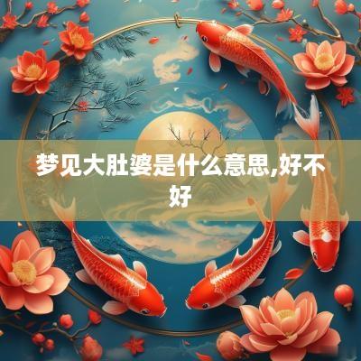 梦见大肚婆是什么意思,好不好