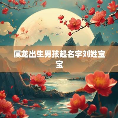 属龙出生男孩起名字刘姓宝宝