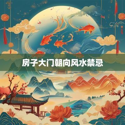房子大门朝向风水禁忌