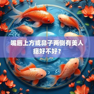 嘴唇上方或鼻子两侧有美人痣好不好？