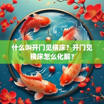 什么叫开门见横床？开门见横床怎么化解？