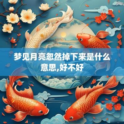 梦见月亮忽然掉下来是什么意思,好不好
