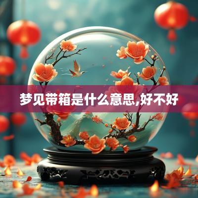 梦见带箱是什么意思,好不好