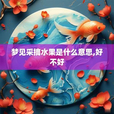 梦见采摘水果是什么意思,好不好