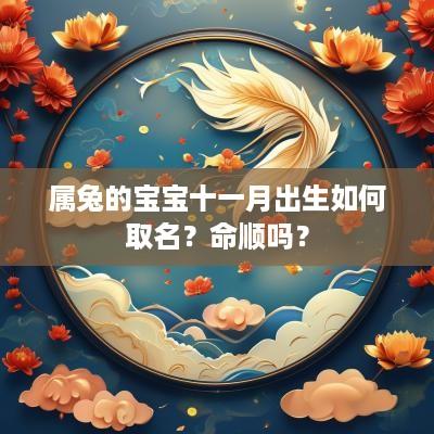 属兔的宝宝十一月出生如何取名？命顺吗？